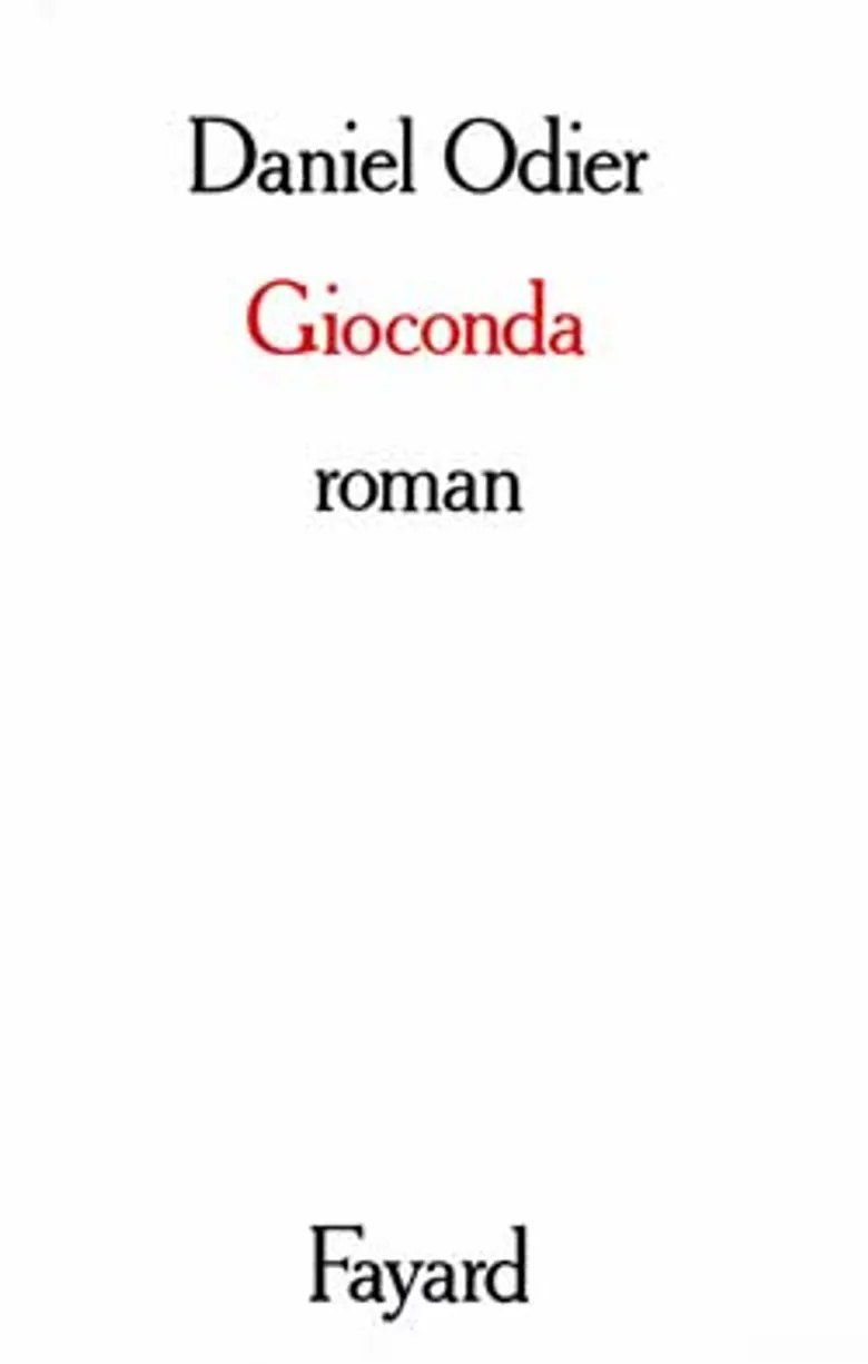 Couverture de Gioconda, Daniel Odier