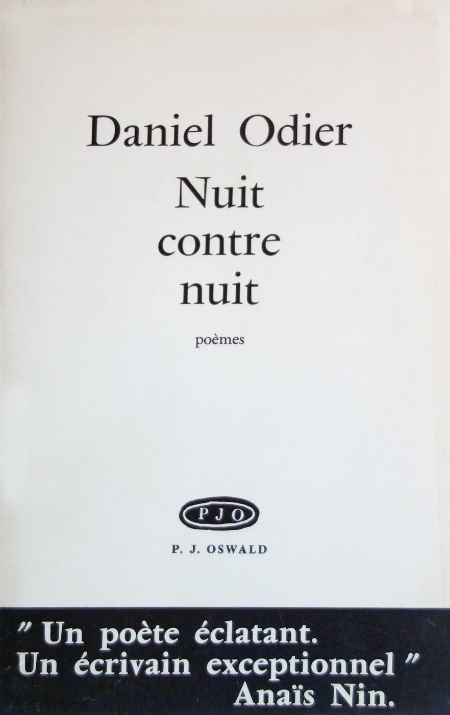Couverture de Nuit contre nuit, Daniel Odier